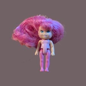 10/$20 1992 Playskool Krystal Princess Treats Mini Doll  2.5” Hair Needs TLC